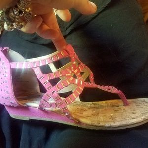 2 for $30. Pink gladiator sandals